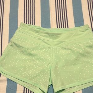 Lululemon Athletica Light Green Athletic Shorts
